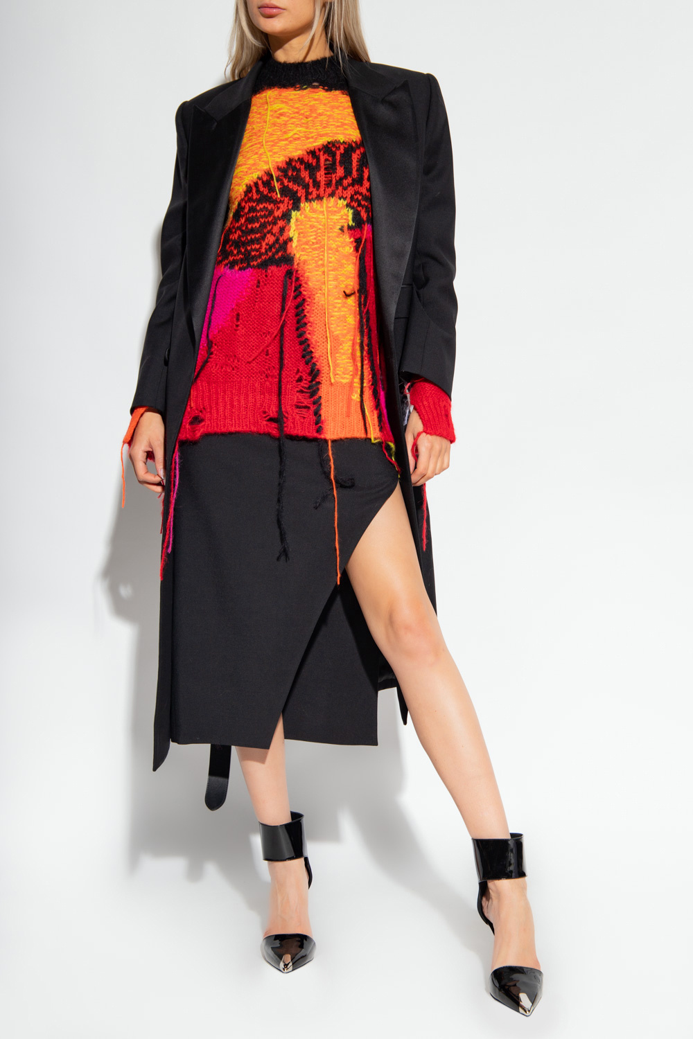 Alexander McQueen モッズコート　ビジュ付き襟 Alexander McQueen モッズコート ビジュ付き襟 Women's Designer